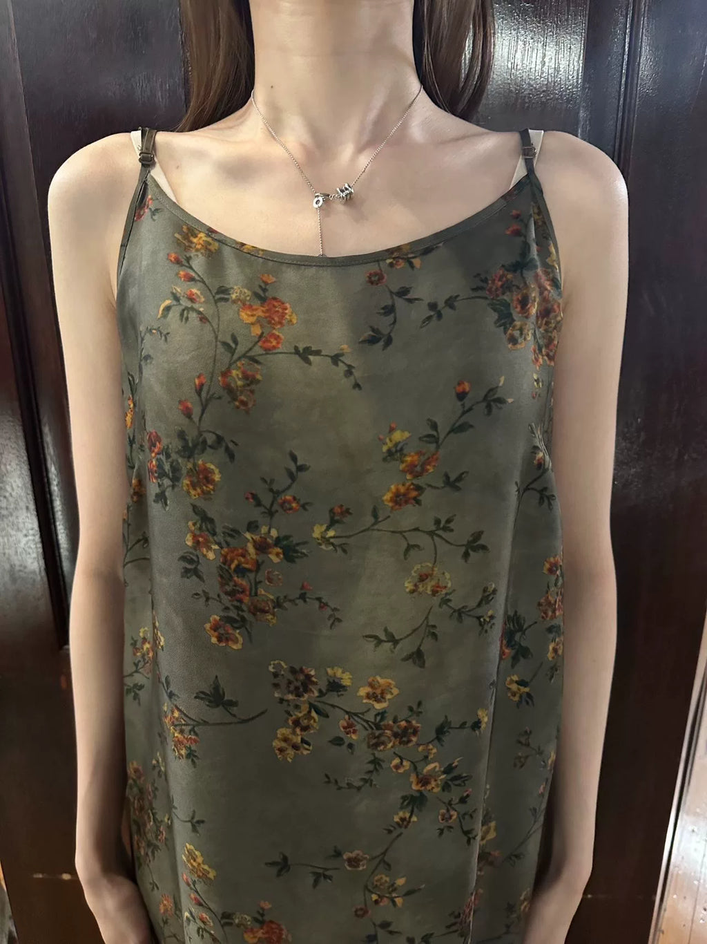 Uma Wang SS25 Pre Grey/red Anaya Dress