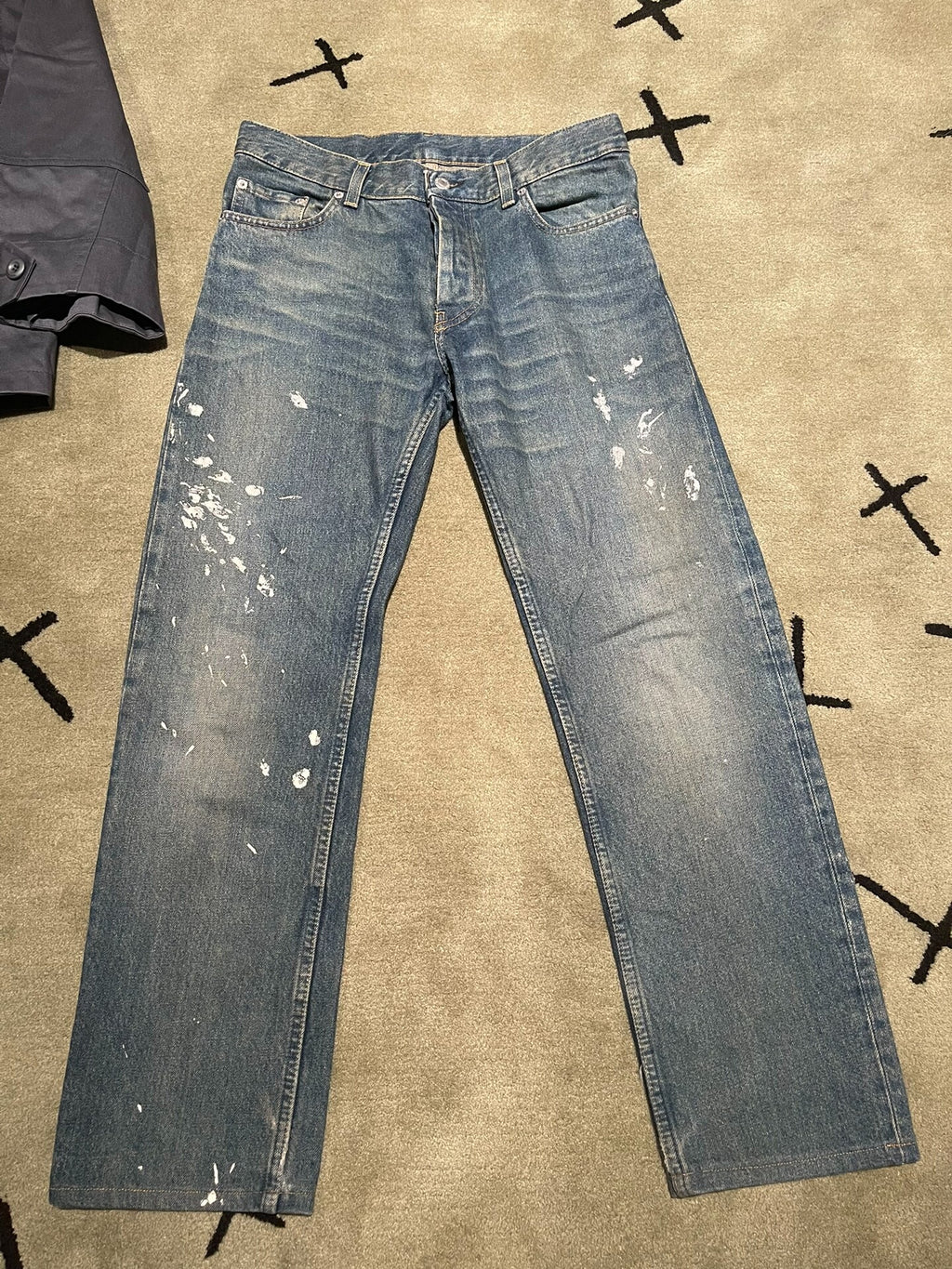 Helmut Lang AW99 Painted Denim Jeans