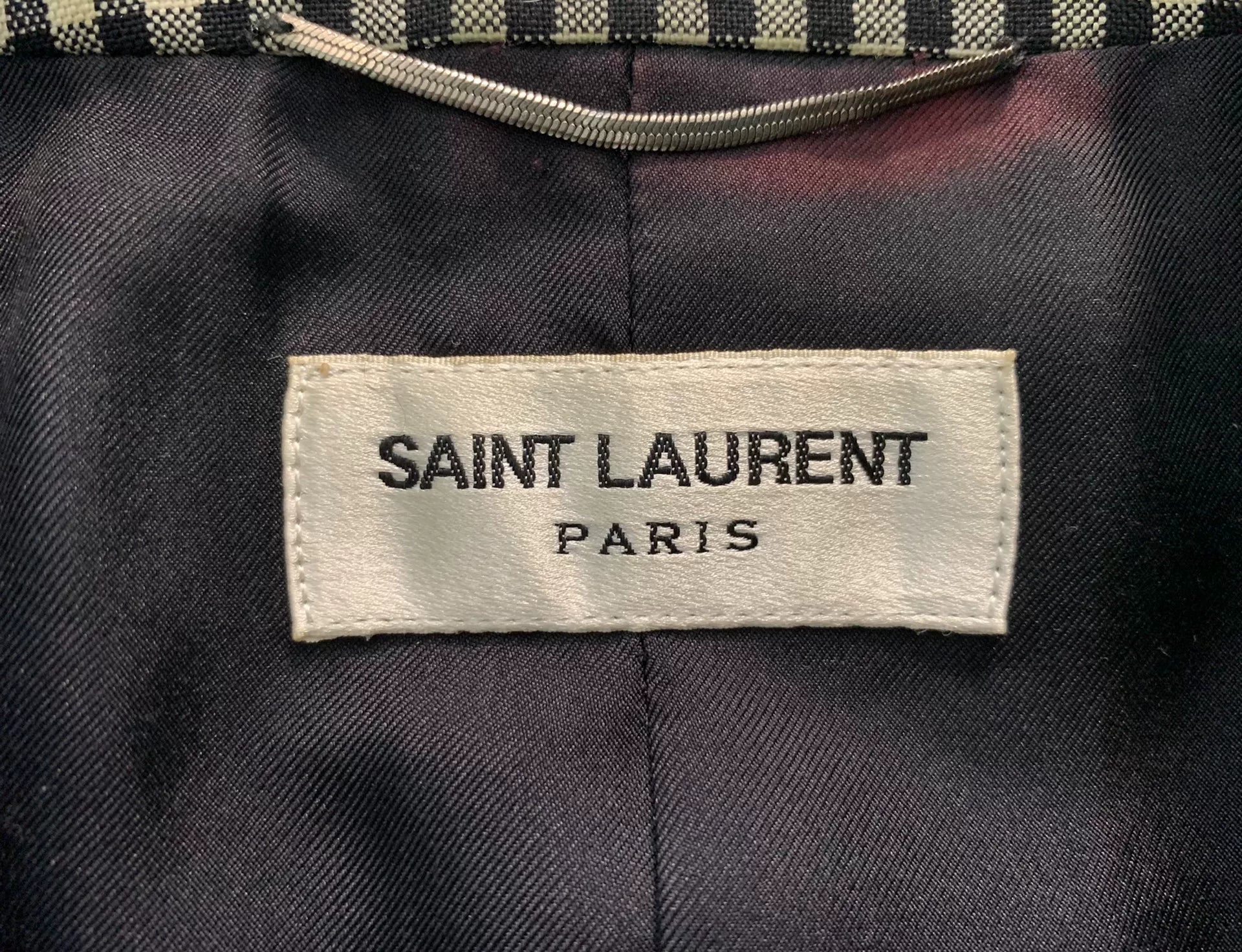Saint Laurent 16SS Runway Black White Suit