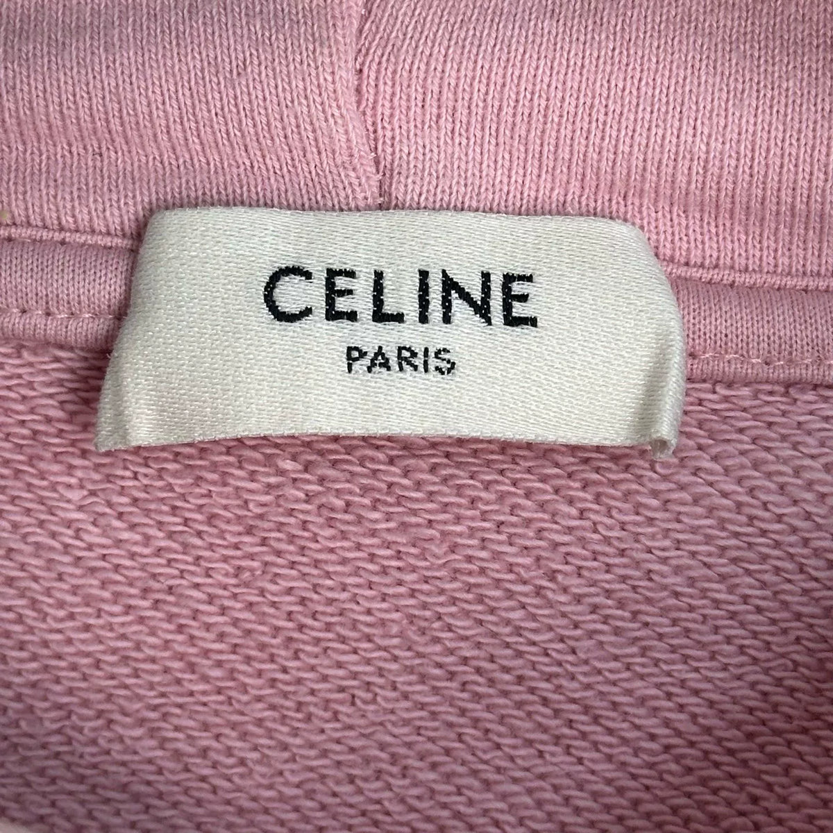 Celine Large Logo Fleece Hooded Sweater