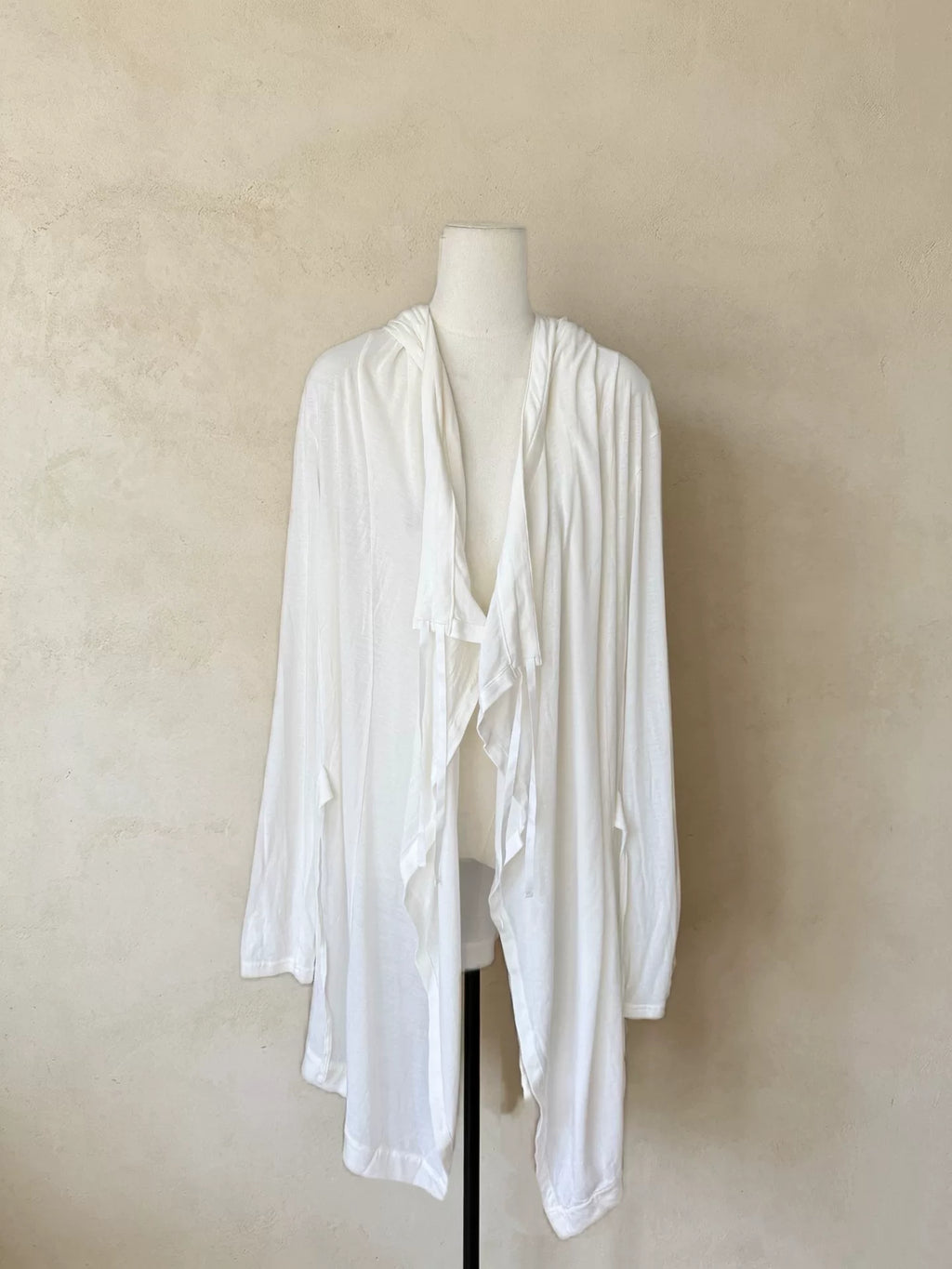 Julius SS22 Dark Vanguard Drapey Robe-Style Open Cardigan