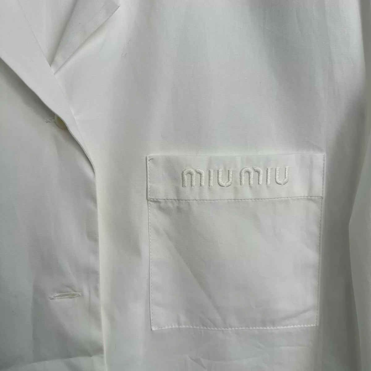 Miu Miu Poplin Long Sleeve Shirt