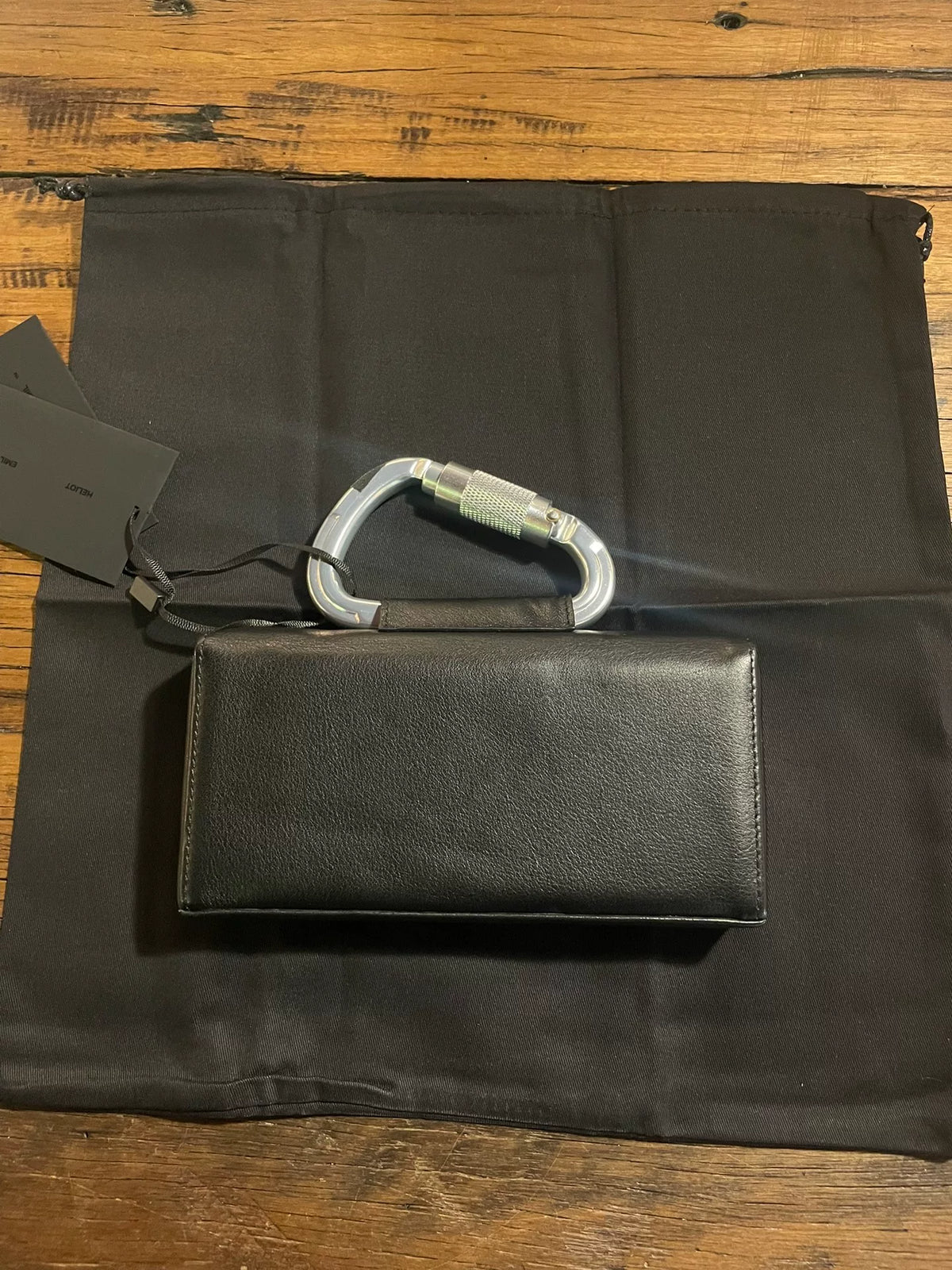 Heliot EMIL™ SS21 Black Carabiner Style Leather Tote Bag