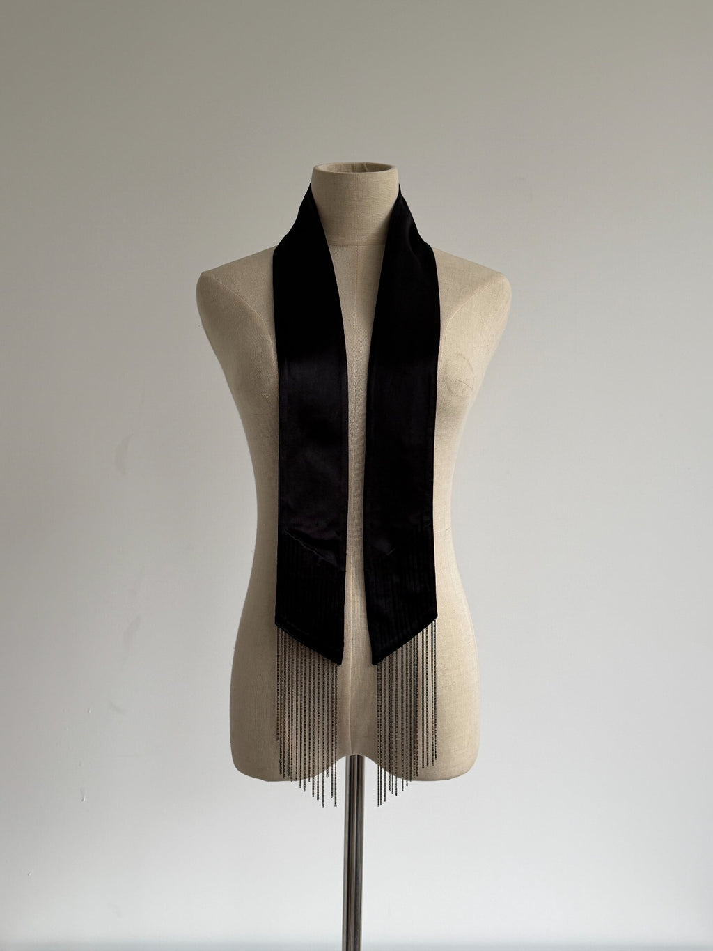 Maison Martin Margiela FW14 'Chain Fringe' Silk Scarf