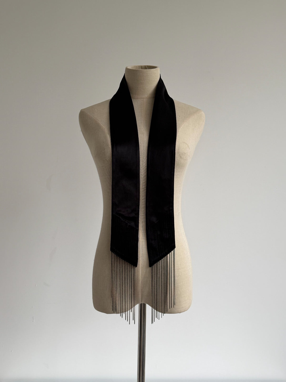 Maison Martin Margiela FW14 'Chain Fringe' Silk Scarf