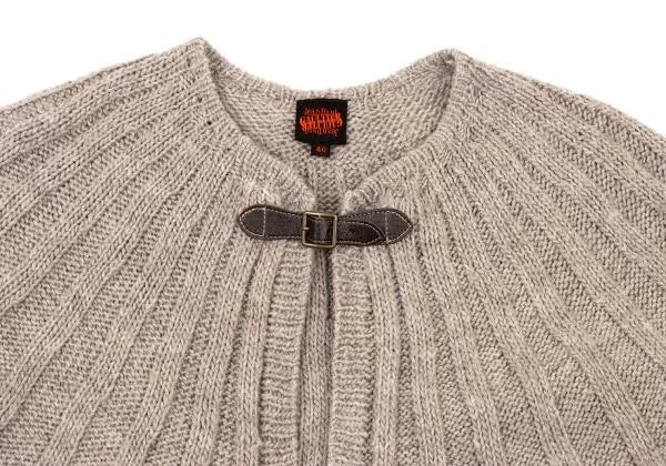 Jean Paul Gaultier Vintage Beige Patterned Knit Cape