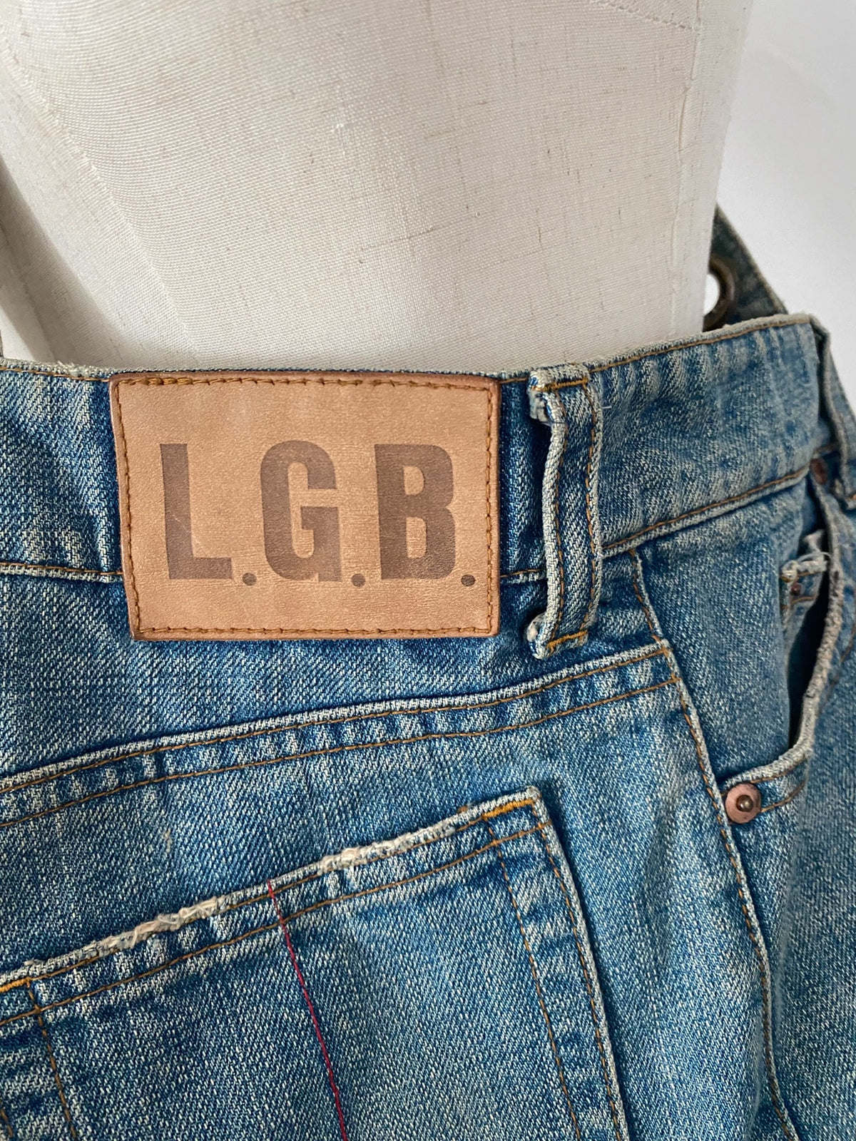 L.G.B Denim Fringe Crossbody Bag