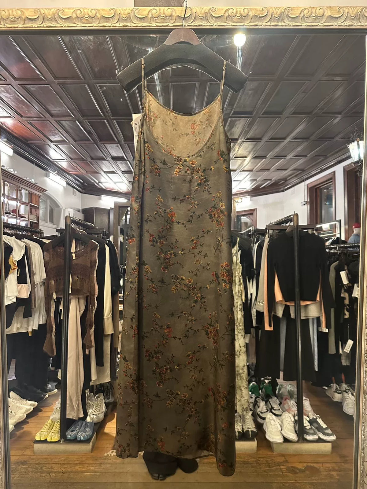 Uma Wang SS25 Pre Grey/red Anaya Dress