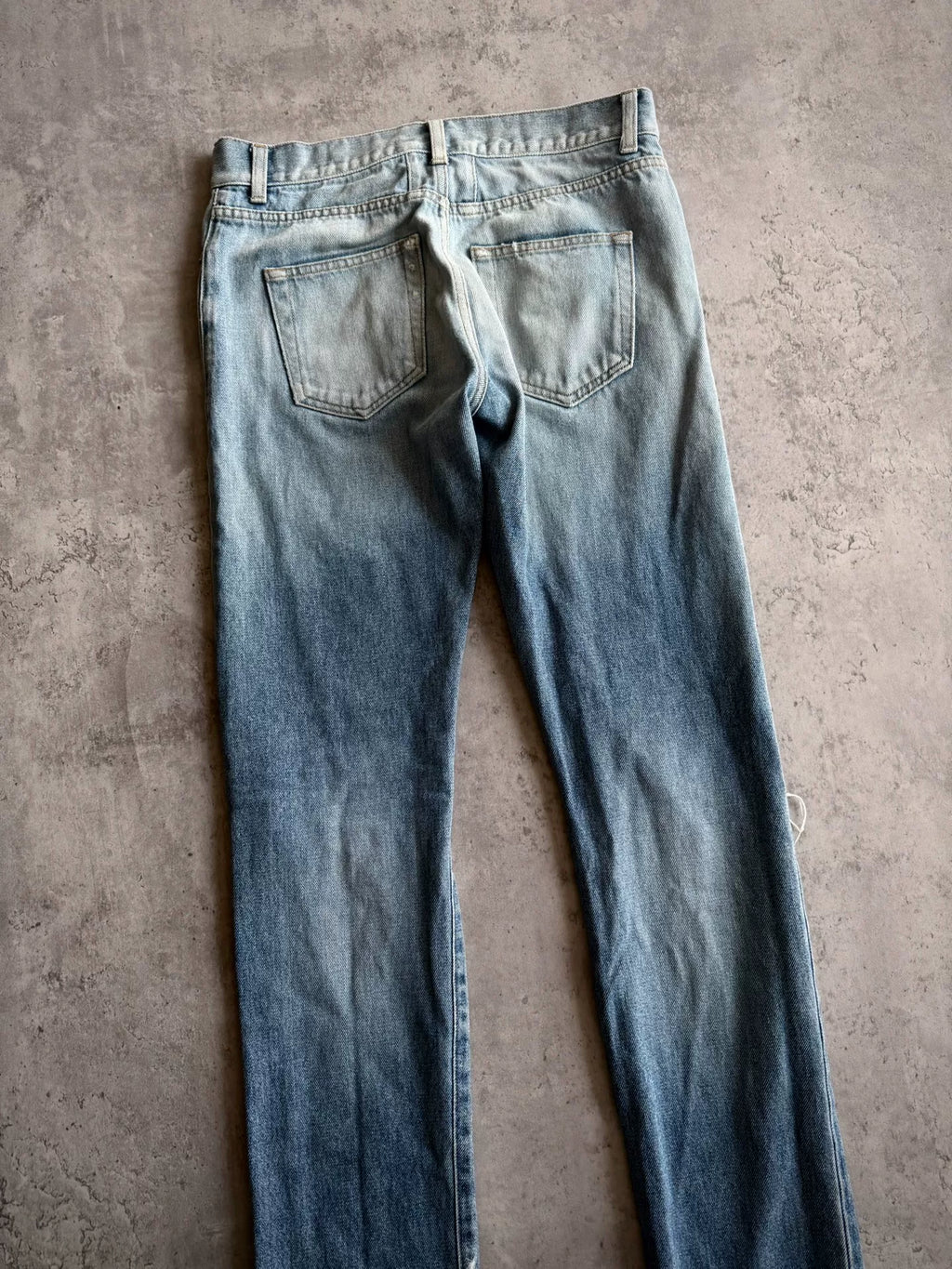 Saint Laurent Paris SS16 D10 Double Knee Slash Wash Jeans by Hedi Slimane
