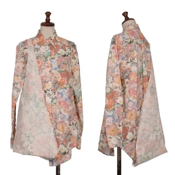 Maison Margiela Vintage Orange Floral Irregular Shirt
