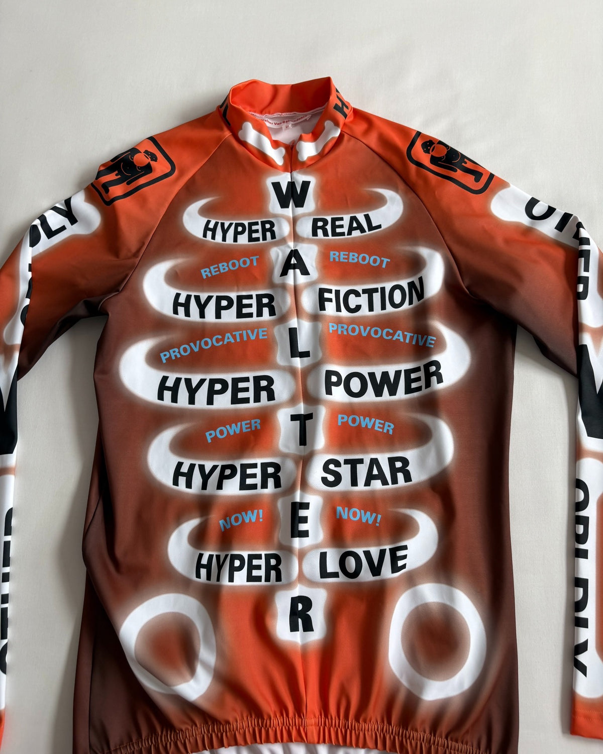 Walter Van Beirendonck Cycling Wear Walter Show Piece Slogan Cycling Wear