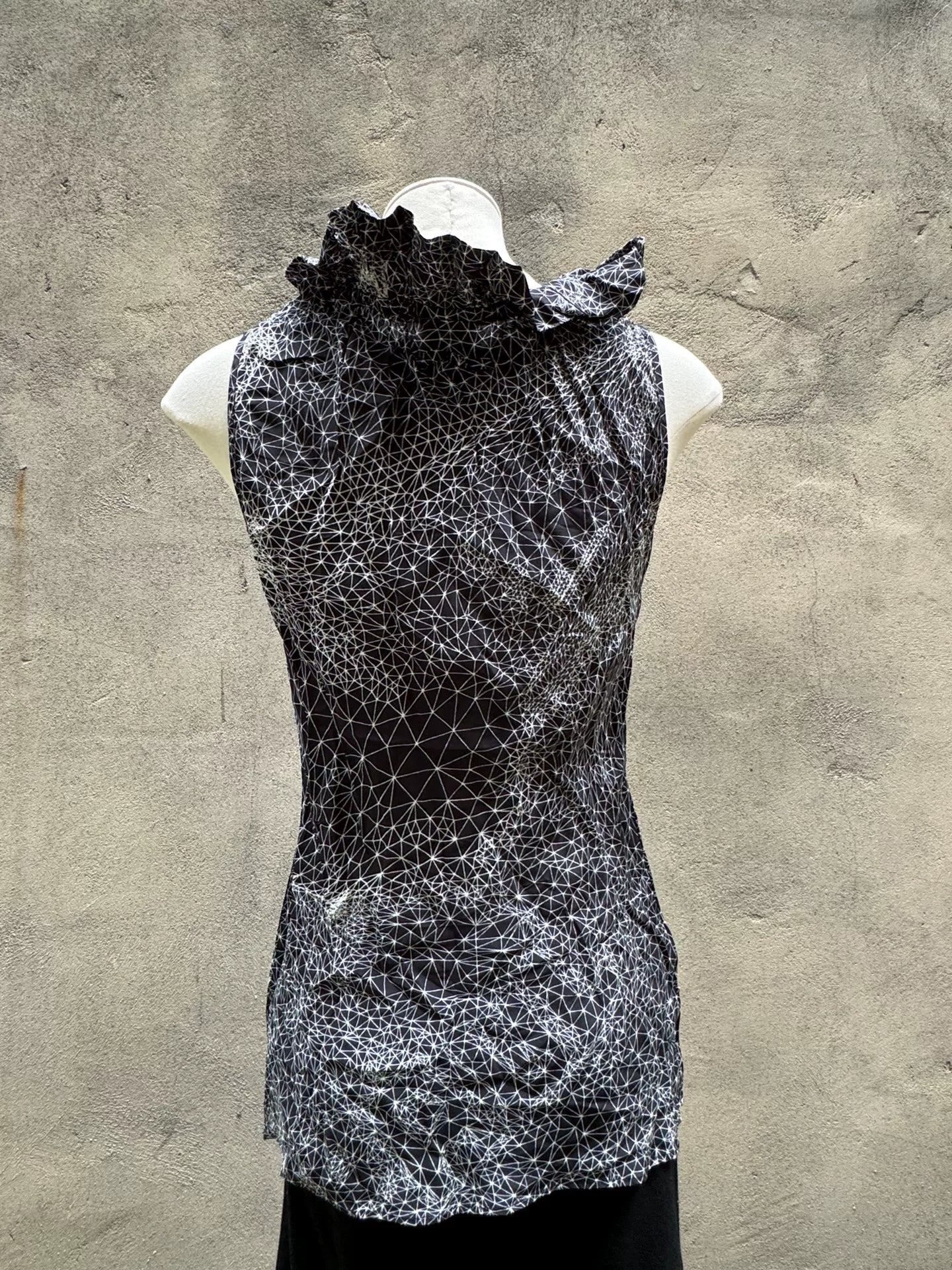 1990s Jean Paul Gaultier Psychedelic Mesh Top
