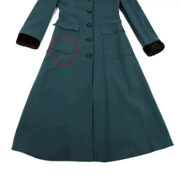 Jean Paul Gaultier Vintage Green Long Coat