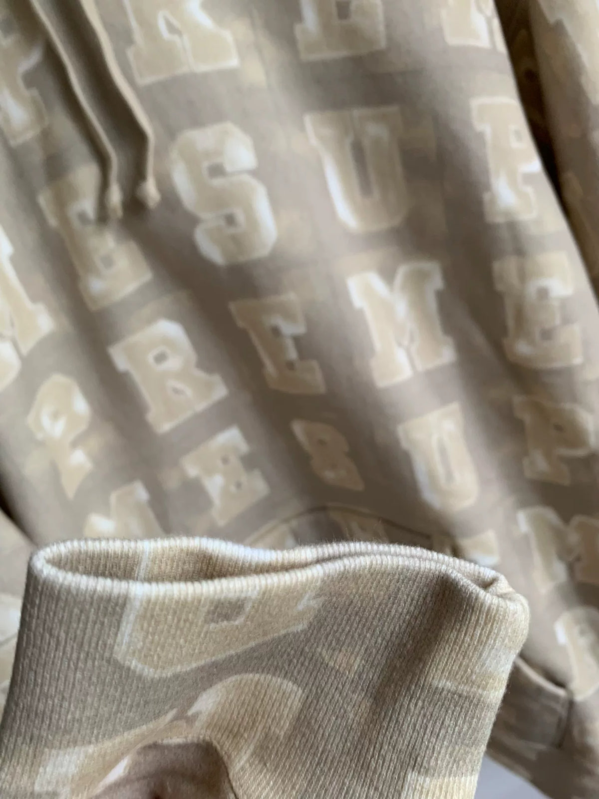 Supreme FW20 Week 1 Blocks Beige Hooded Sweater