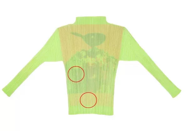 Issey Miyake Vintage Yellow Pleated Top