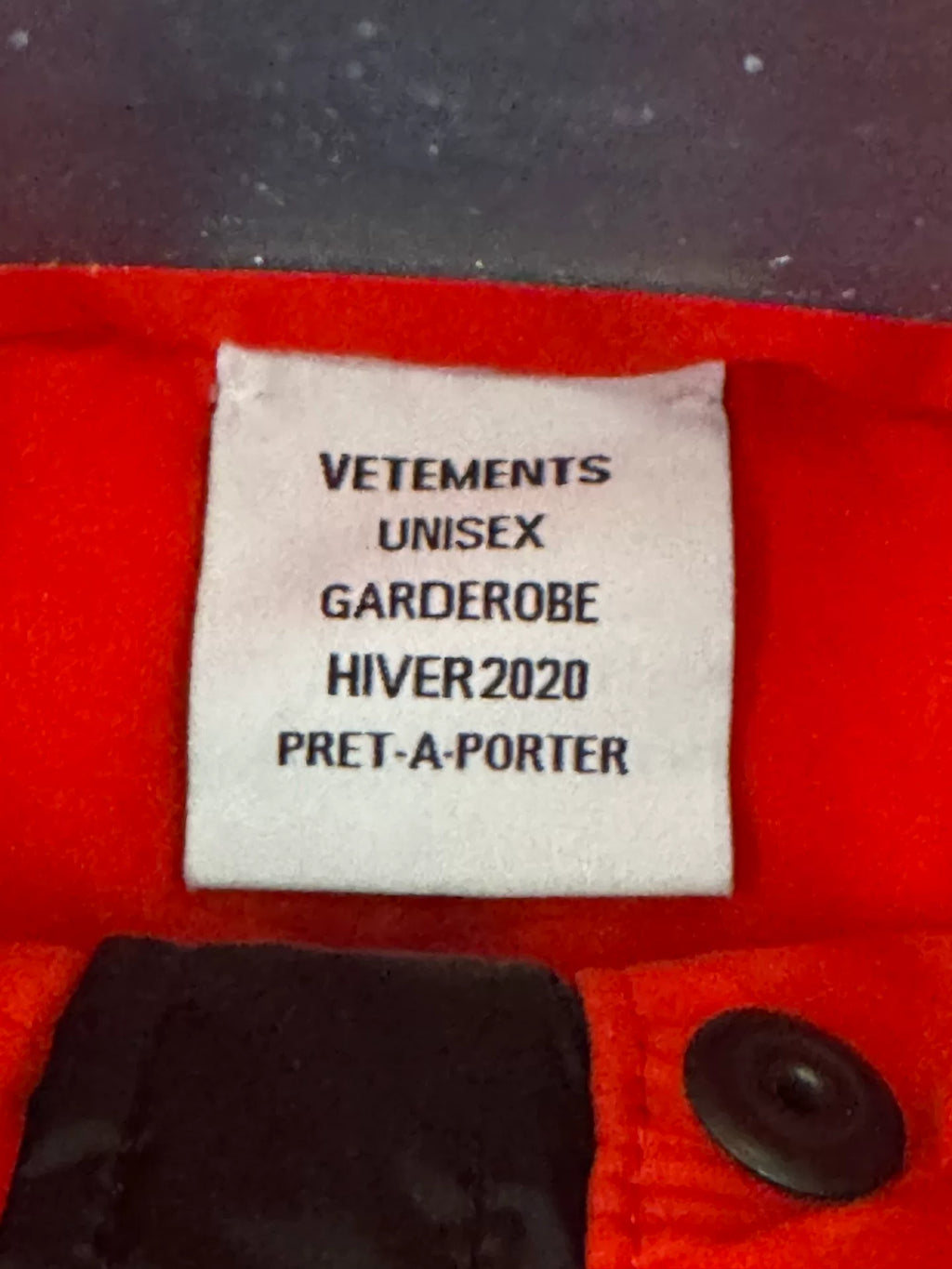 Vetements 19AW Down Puffer Bomber Jacket