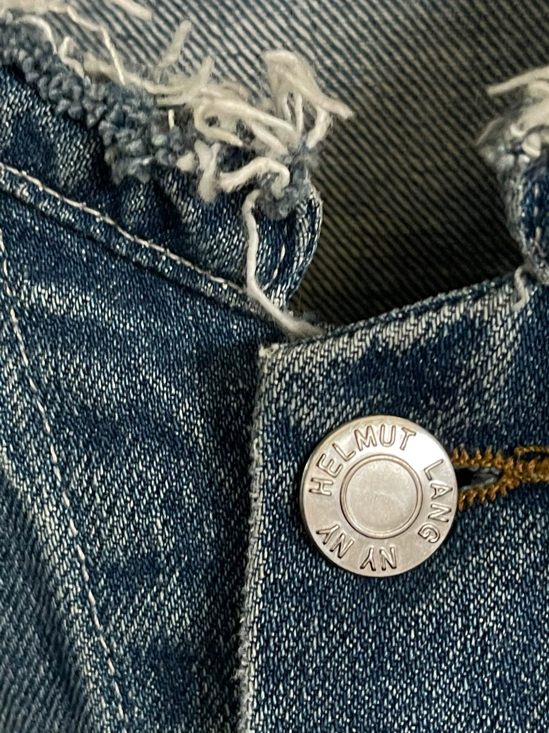 Helmut Lang Damaged Denim Jacket