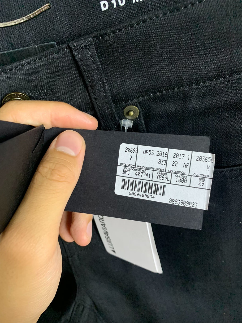 Saint Laurent 17SS D10 Mid-Waist Black 20fw16 Jeans