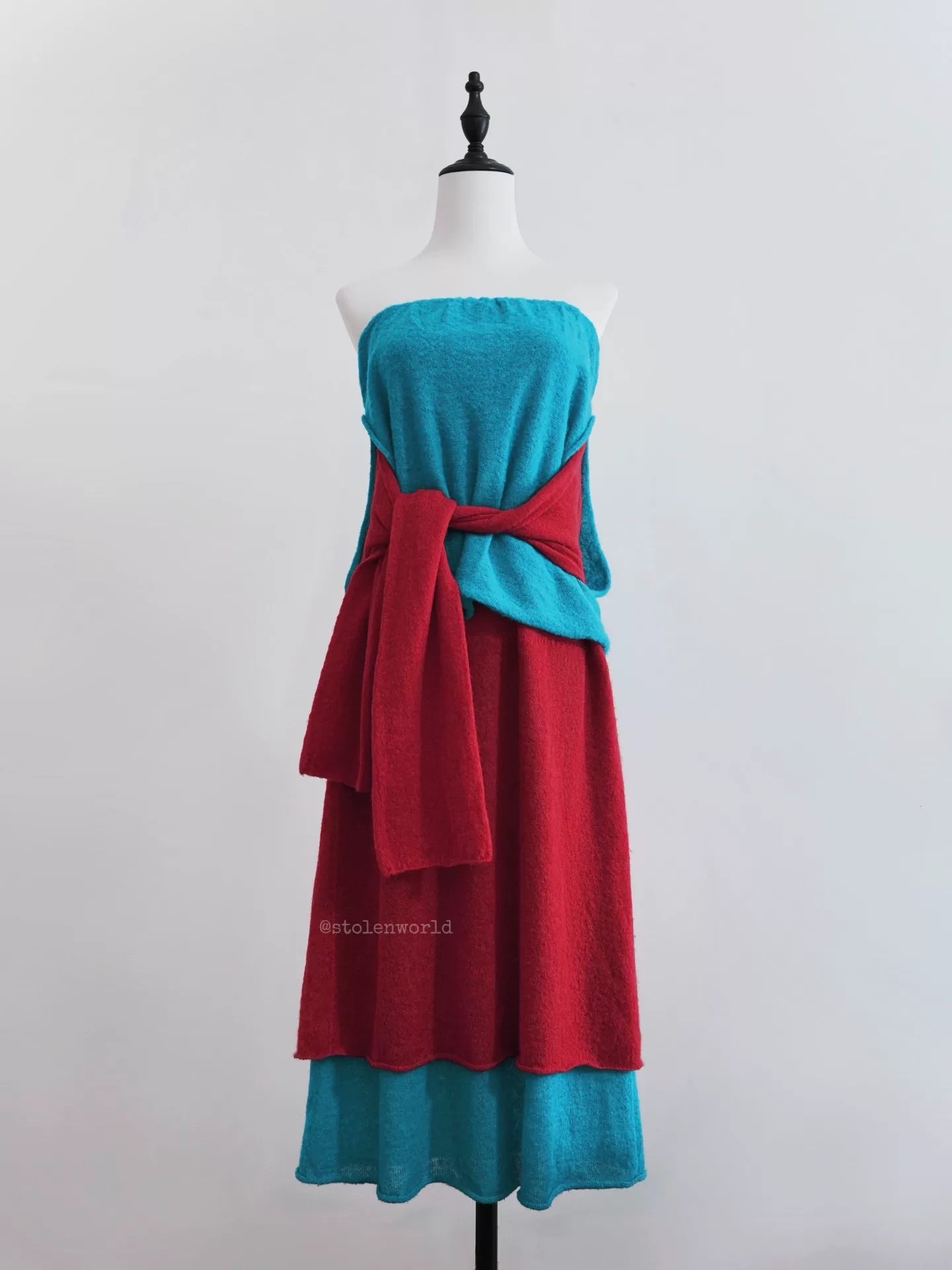 Issey Miyake 24AW Color-Block Knit Dress - Devines
