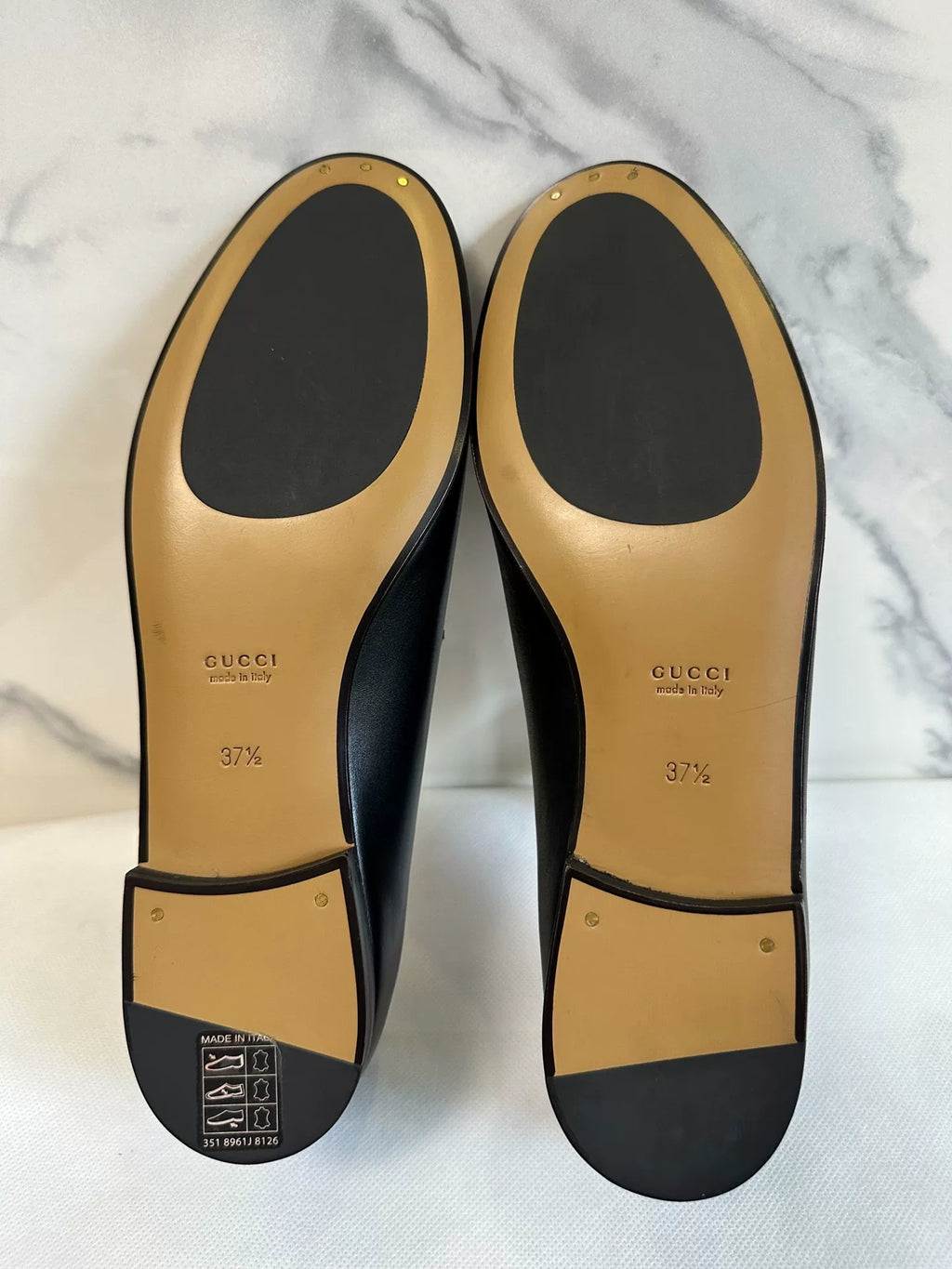 Gucci Black Horsebit Leather Loafers
