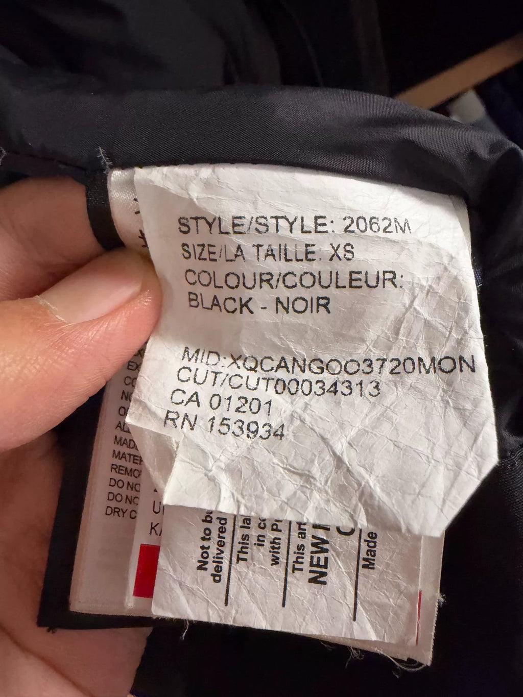 Canada Goose Black Langford Down Jacket