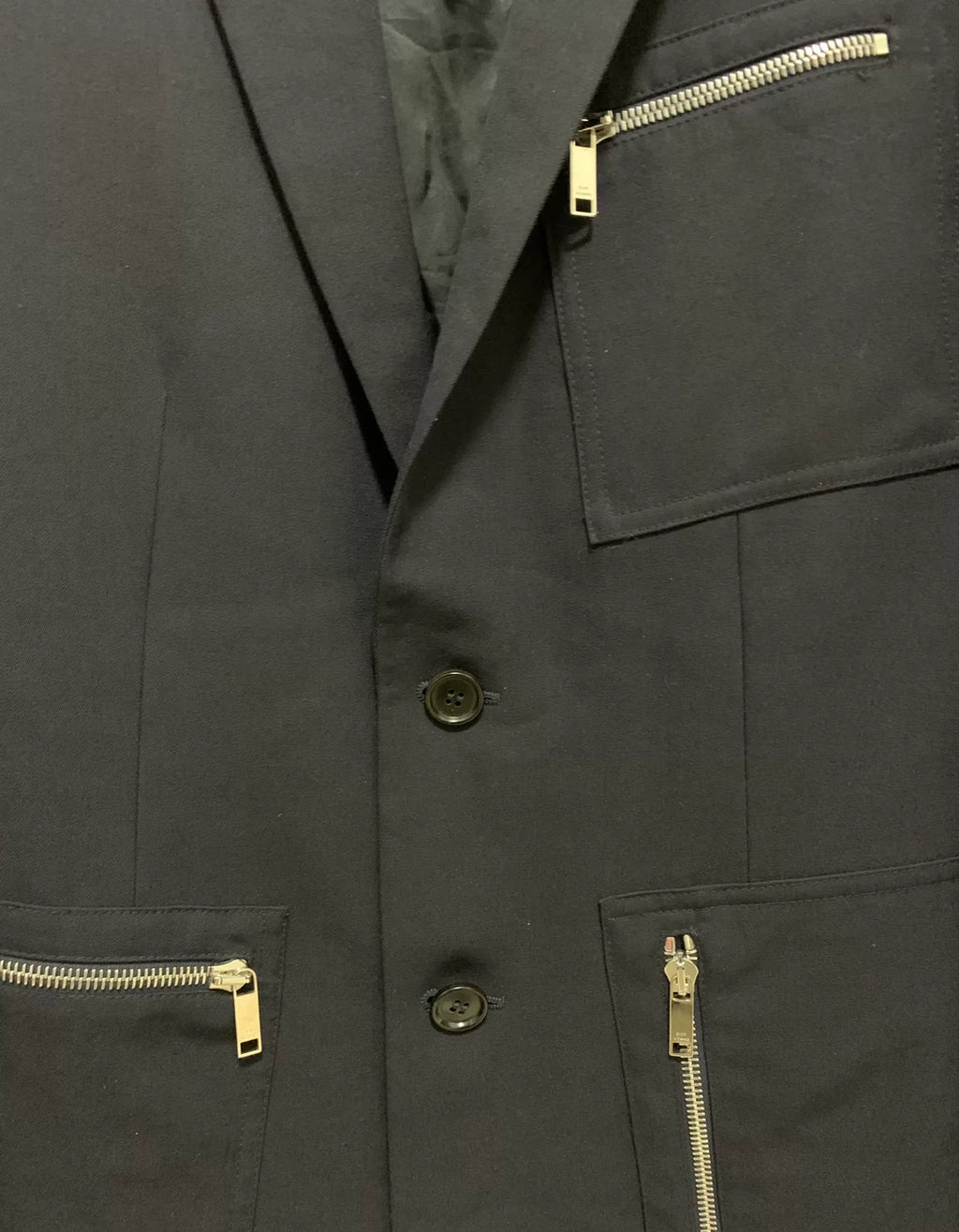 Dior Homme 16SS Runway Zip Wool Suit