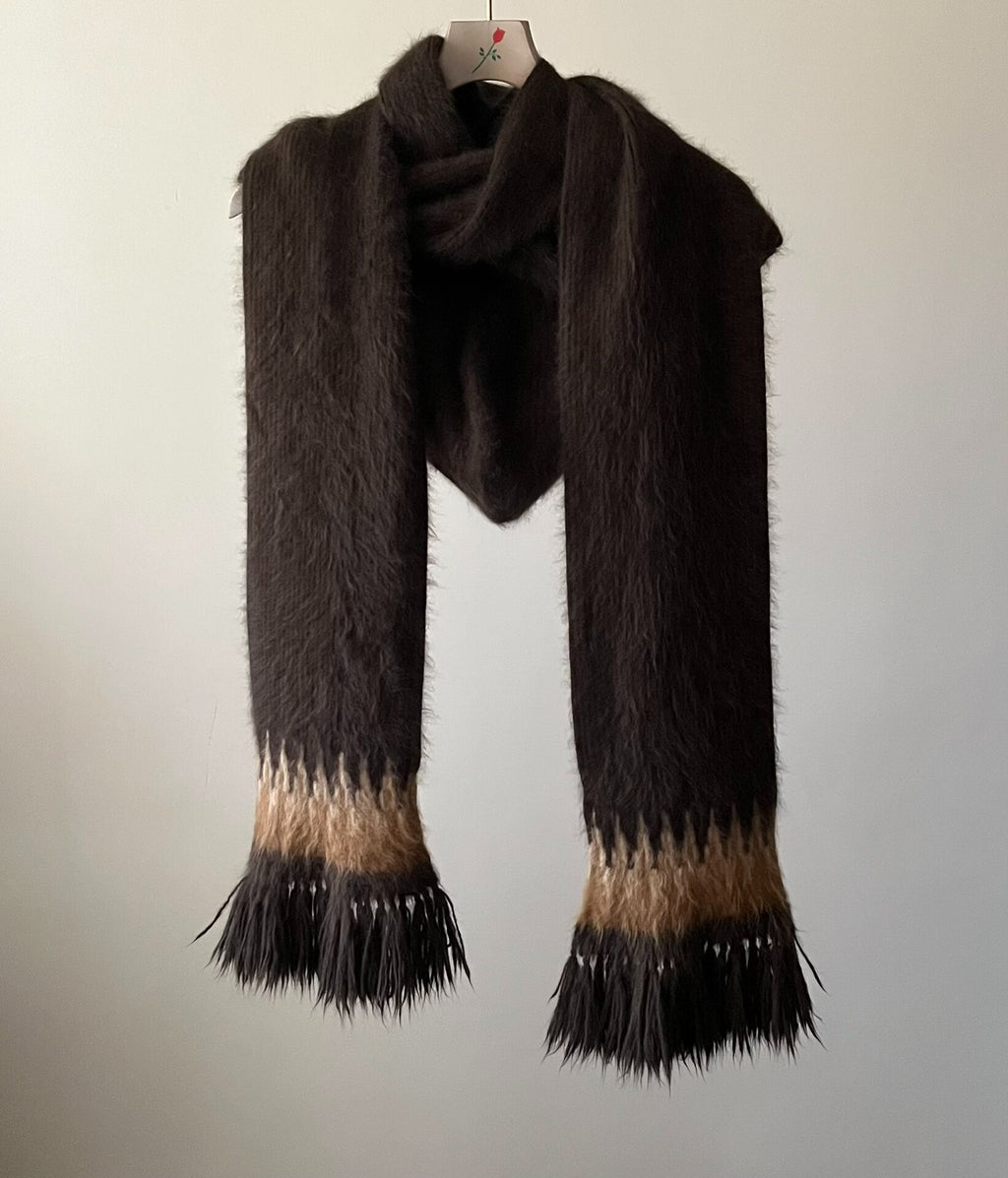 Number (n)ine 02AW Fringe Scarf
