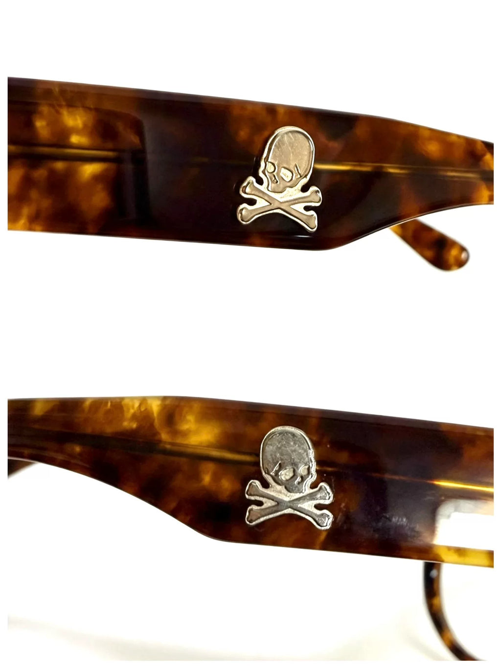 Mastermind Japan Noir Eyes Metallic Skull Beige Glasses