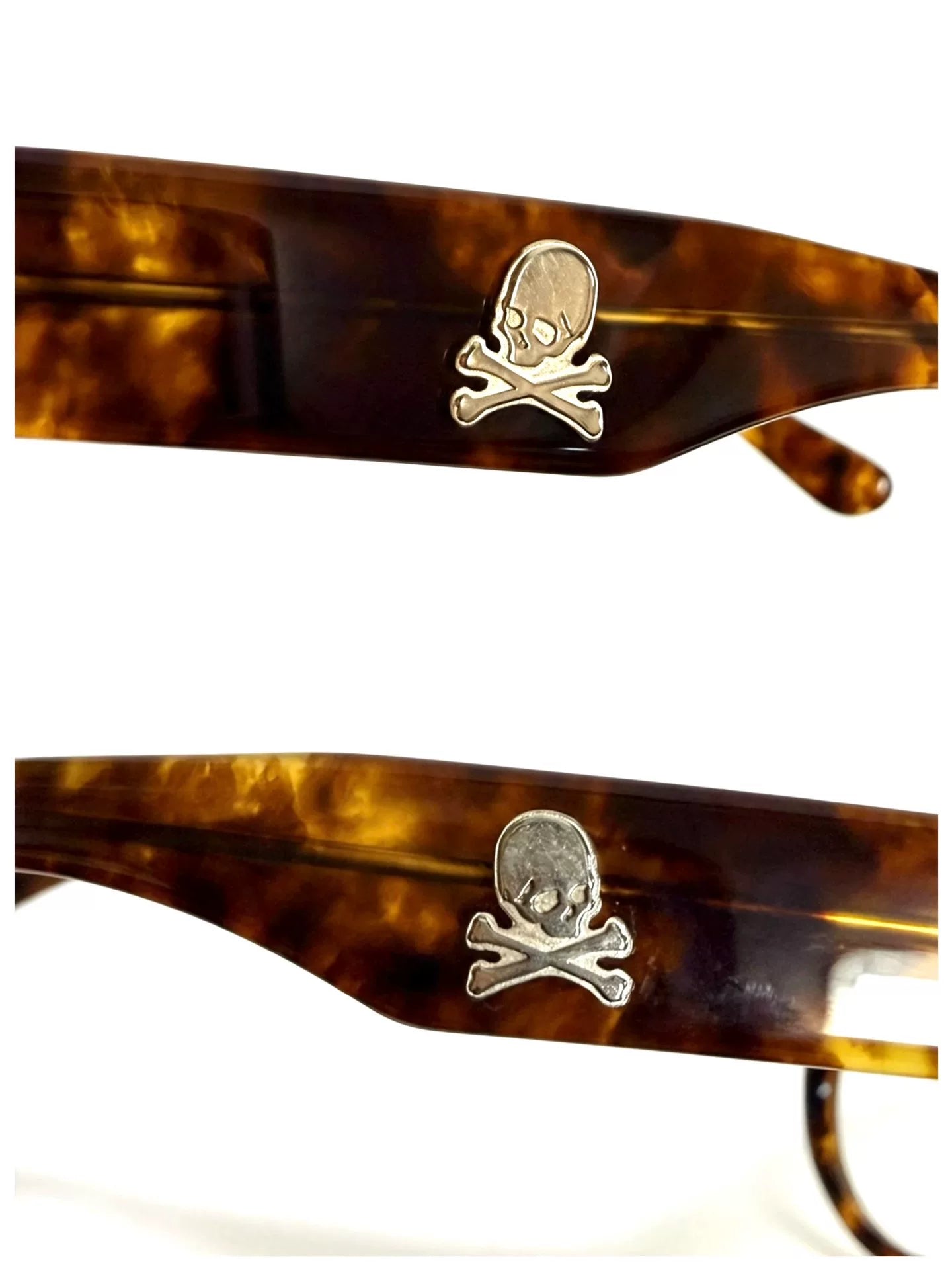 Mastermind Japan Noir Eyes Metallic Skull Beige Glasses