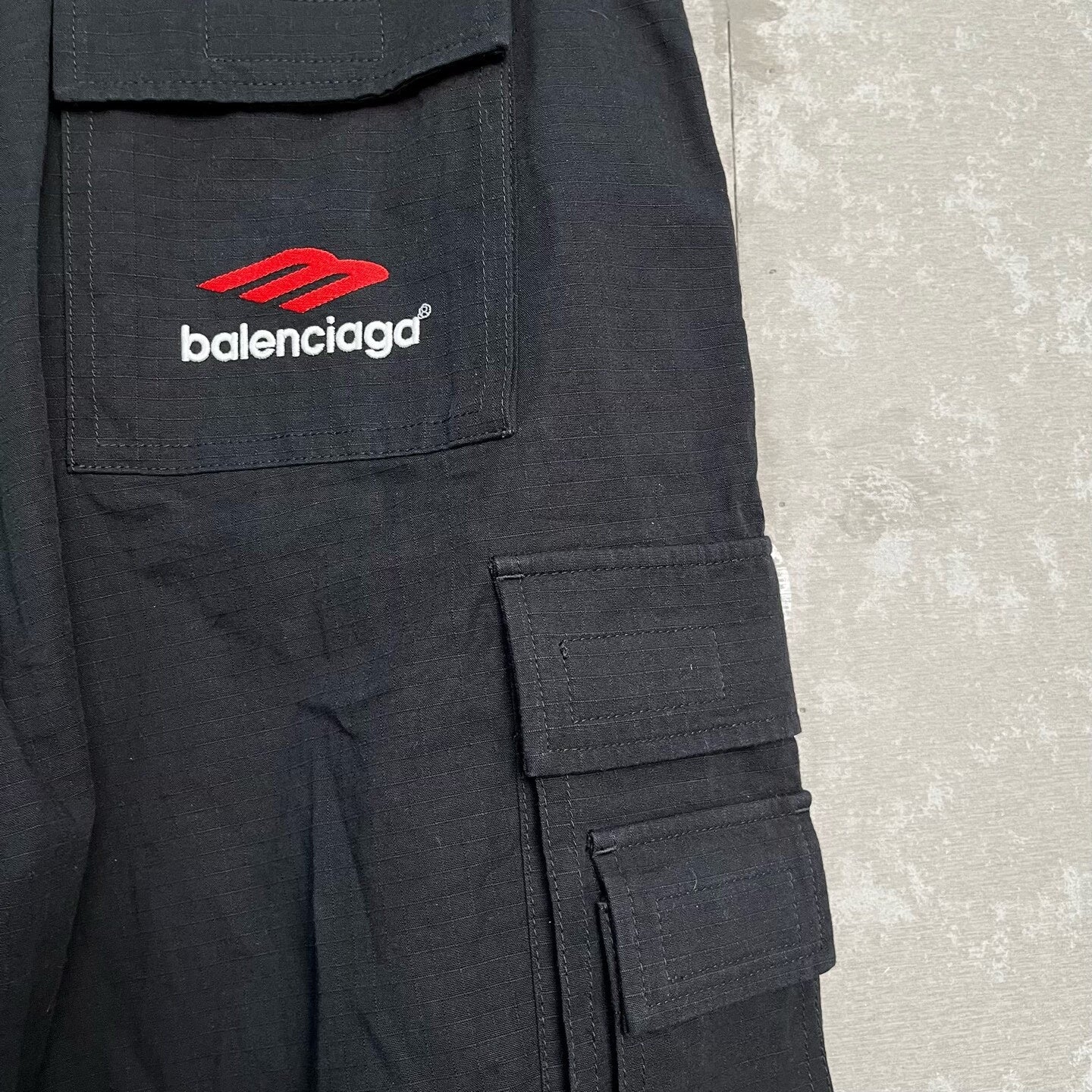 Balenciaga Black Cargo Shorts