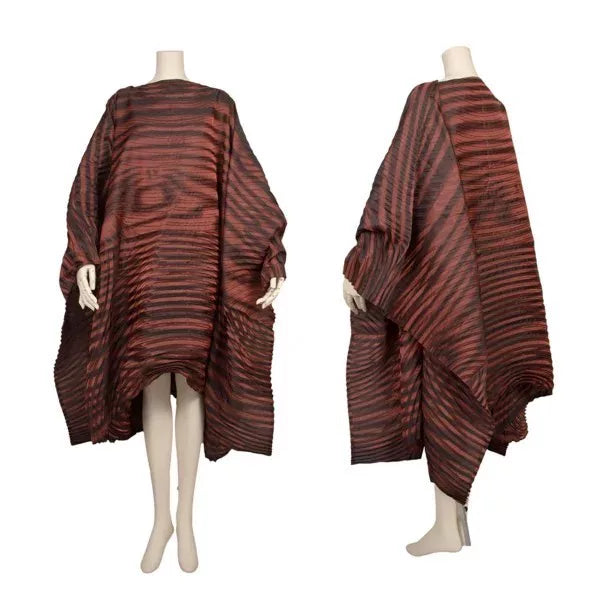 Issey Miyake Vintage Red Pleated Dress