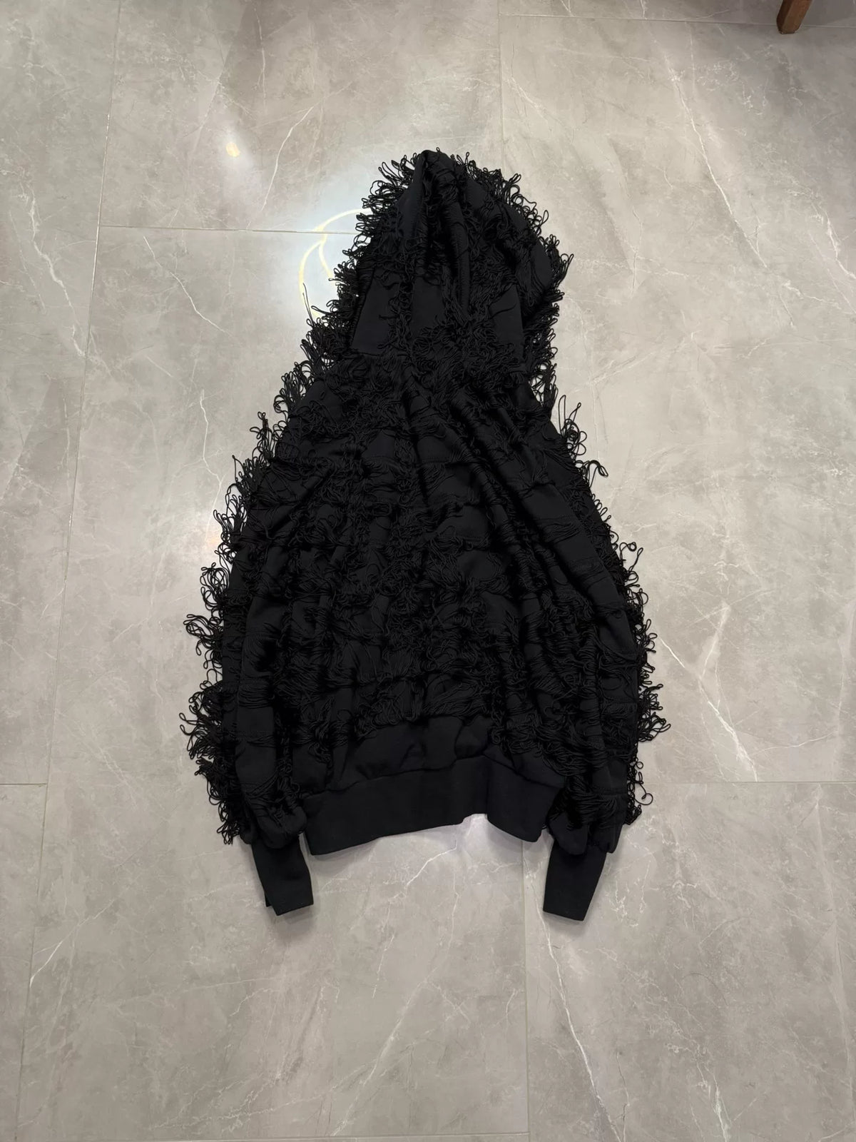 Undercover Hooded Fringe Batwing Hoodie