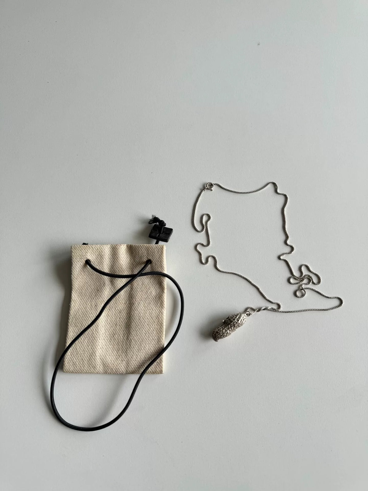 M.A+ by Maurizio Amadei Pure Silver Peanut Necklace