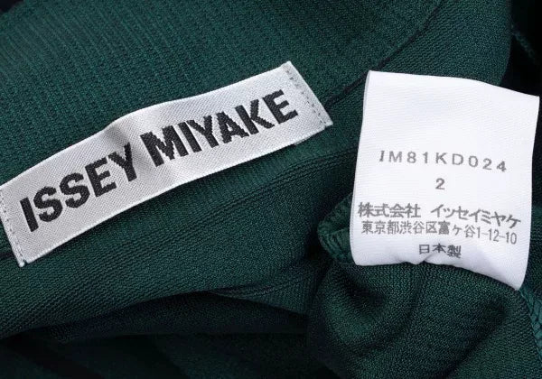 Issey Miyake Vintage Green Pleated Top