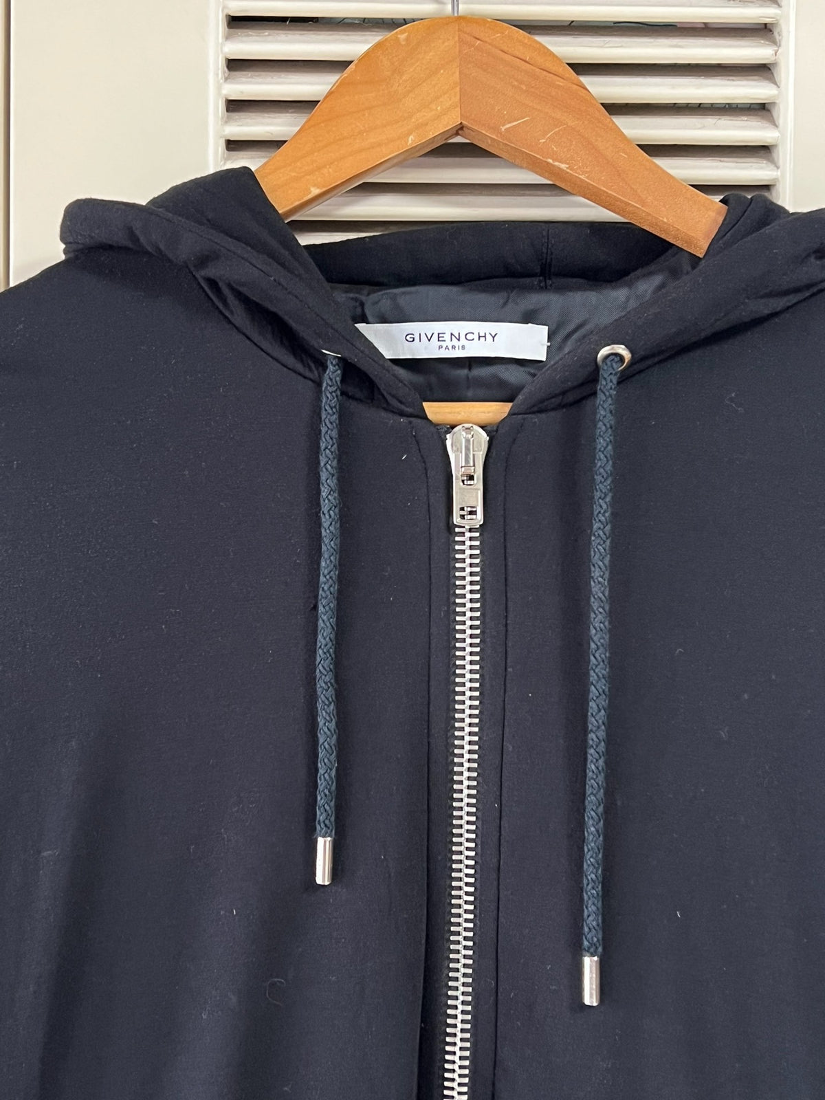Givenchy Men's Leather-Panel Hooded Jacket