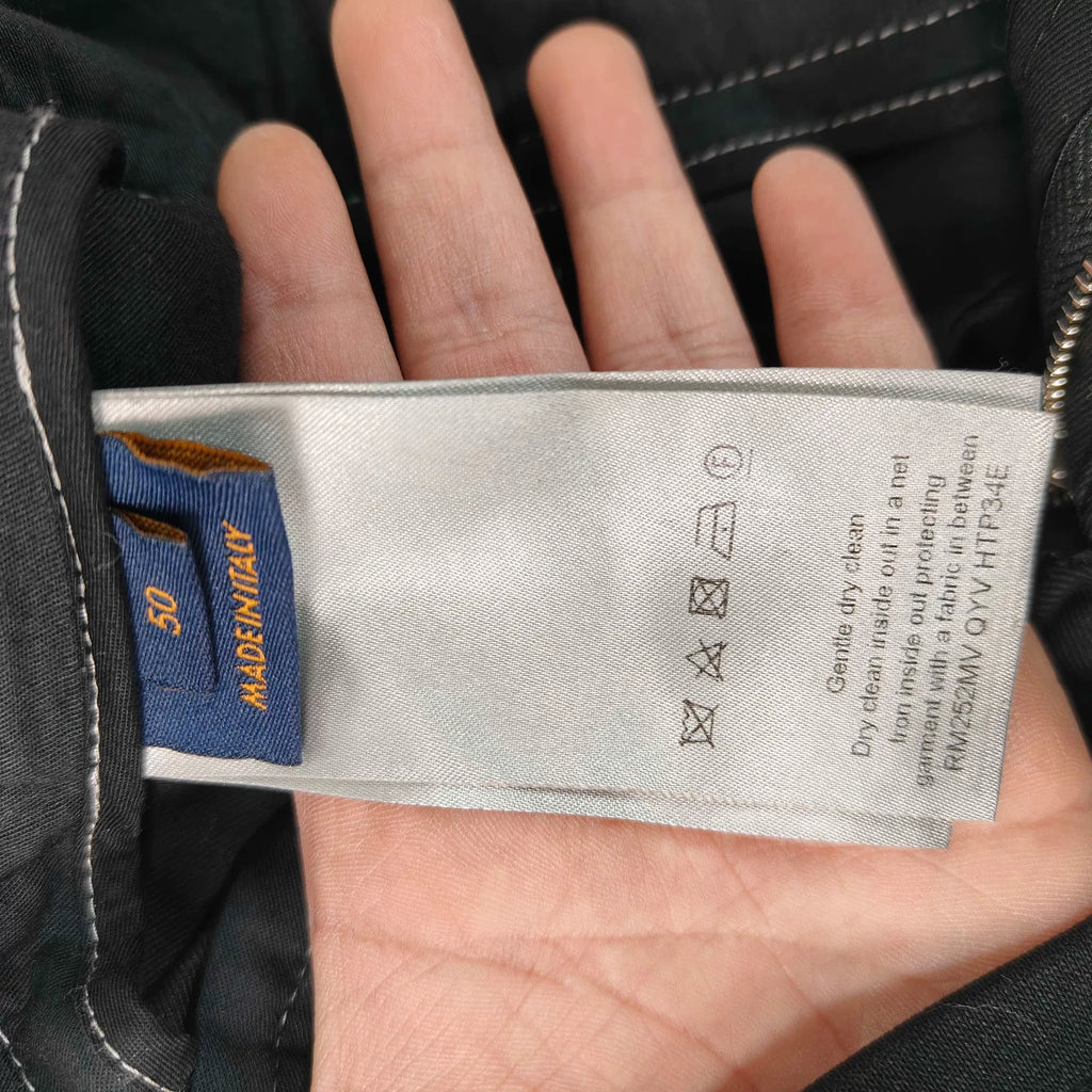 Louis Vuitton Black Embroidered Logo Flared Pants - Devines