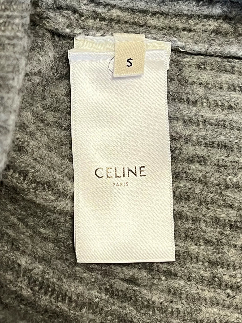Celine Cashmere Turtleneck Gray Sweater