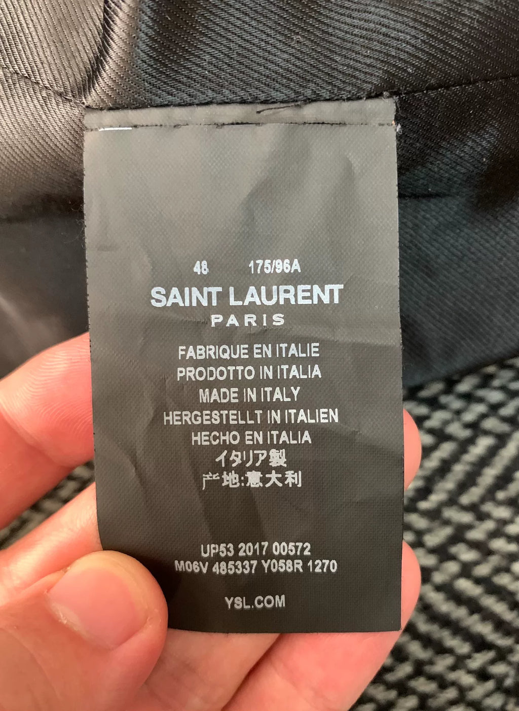 Saint Laurent 17FW Gray Coat