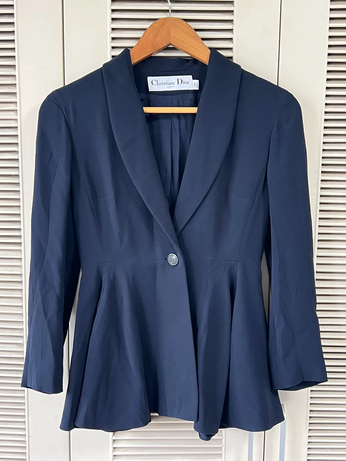 Christian Dior Women's Suit Jacket Navy Blue