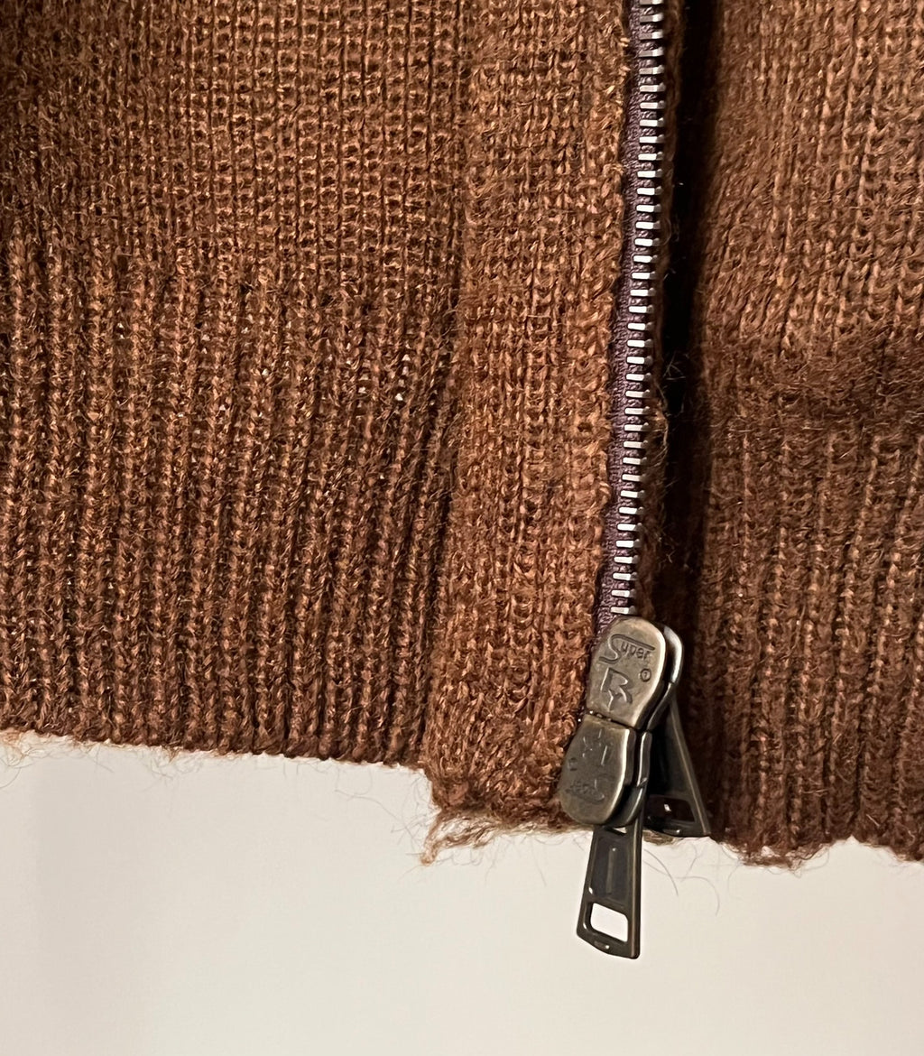 Number (N)ine 08AW River Phoenix Brown Cardigan