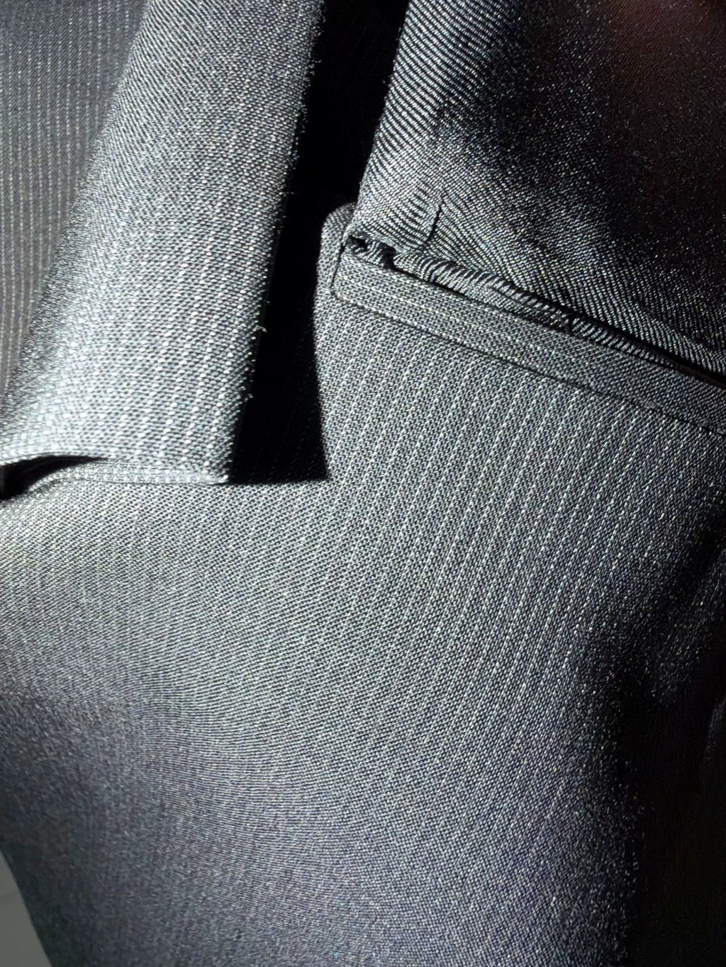 Saint Laurent Pinstripe Wool Blazer by Hedi Slimane