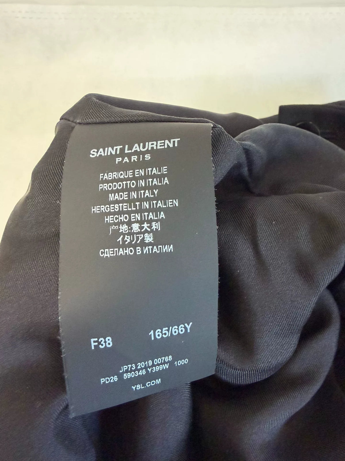Yves Saint Laurent Black High-Waist Shorts