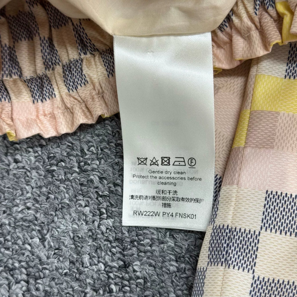 Louis Vuitton Checkered Midi Skirt