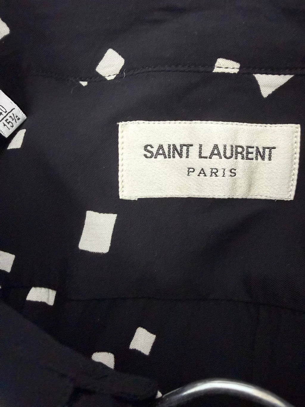 Saint Laurent SS20 Confetti Square Dot Viscose Shirt