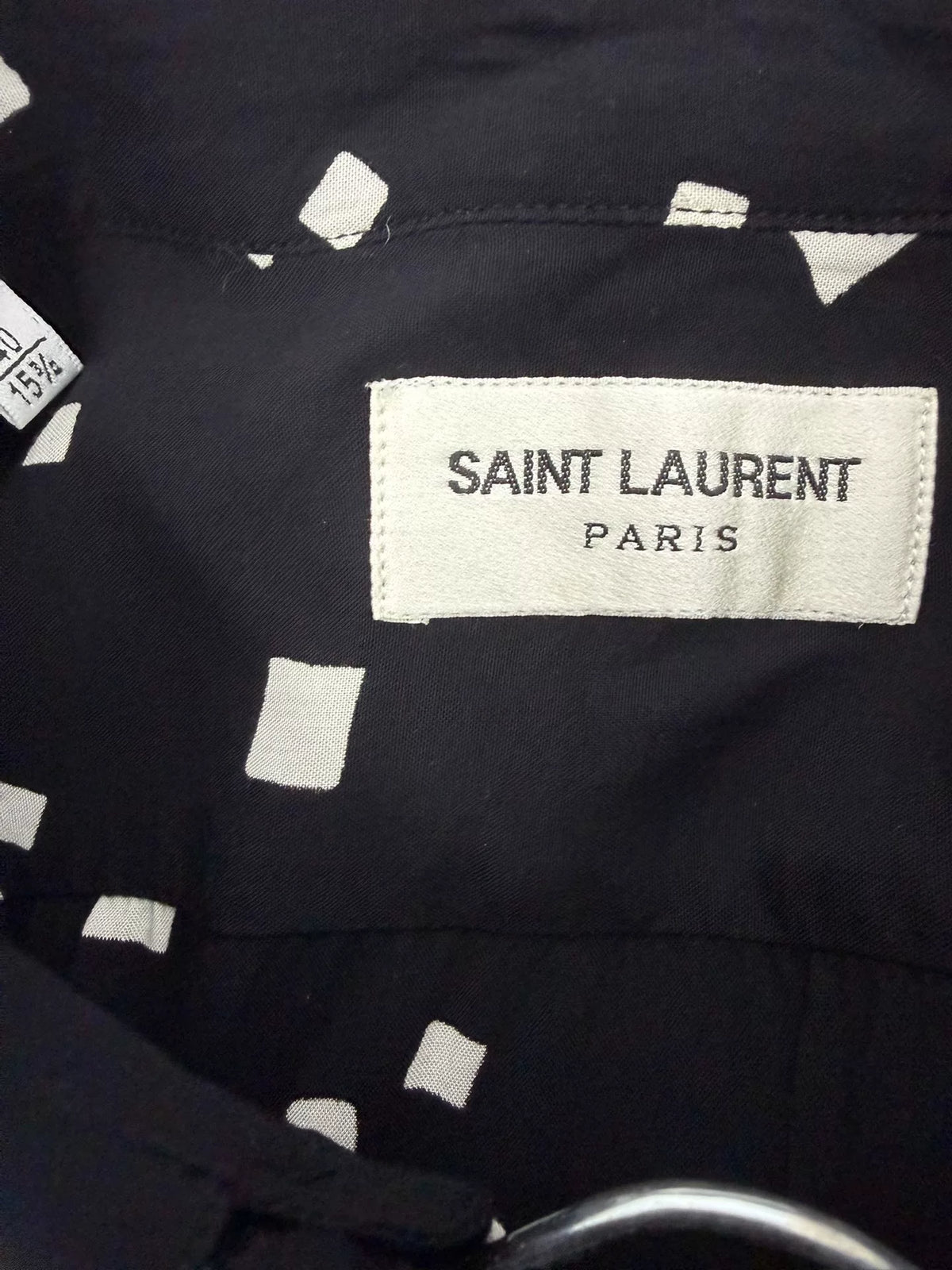 Saint Laurent SS20 Confetti Square Dot Viscose Shirt