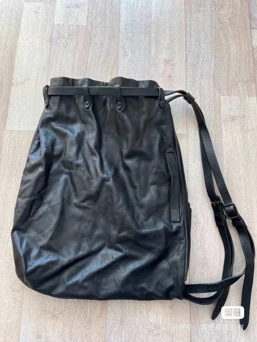 Yohji Yamamoto Drawstring Pocket Crossbody Bag