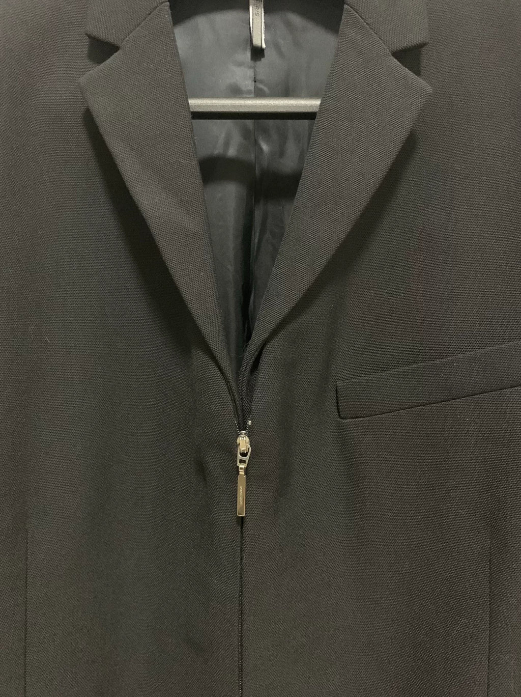 Dior Homme 13FW Runway Black Zip Wool Suit