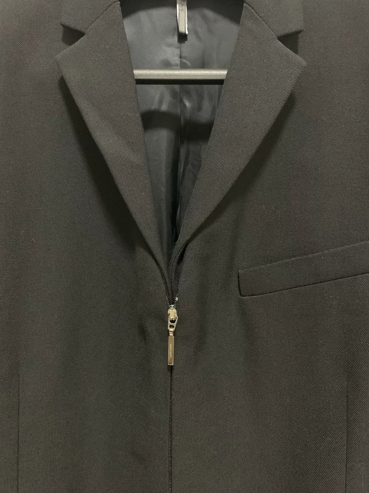 Dior Homme 13FW Runway Black Zip Wool Suit