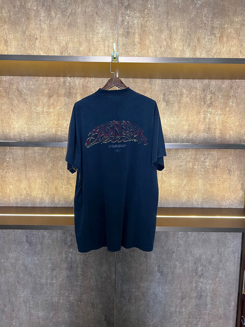 Balenciaga Disaster Flame Short Sleeve Top