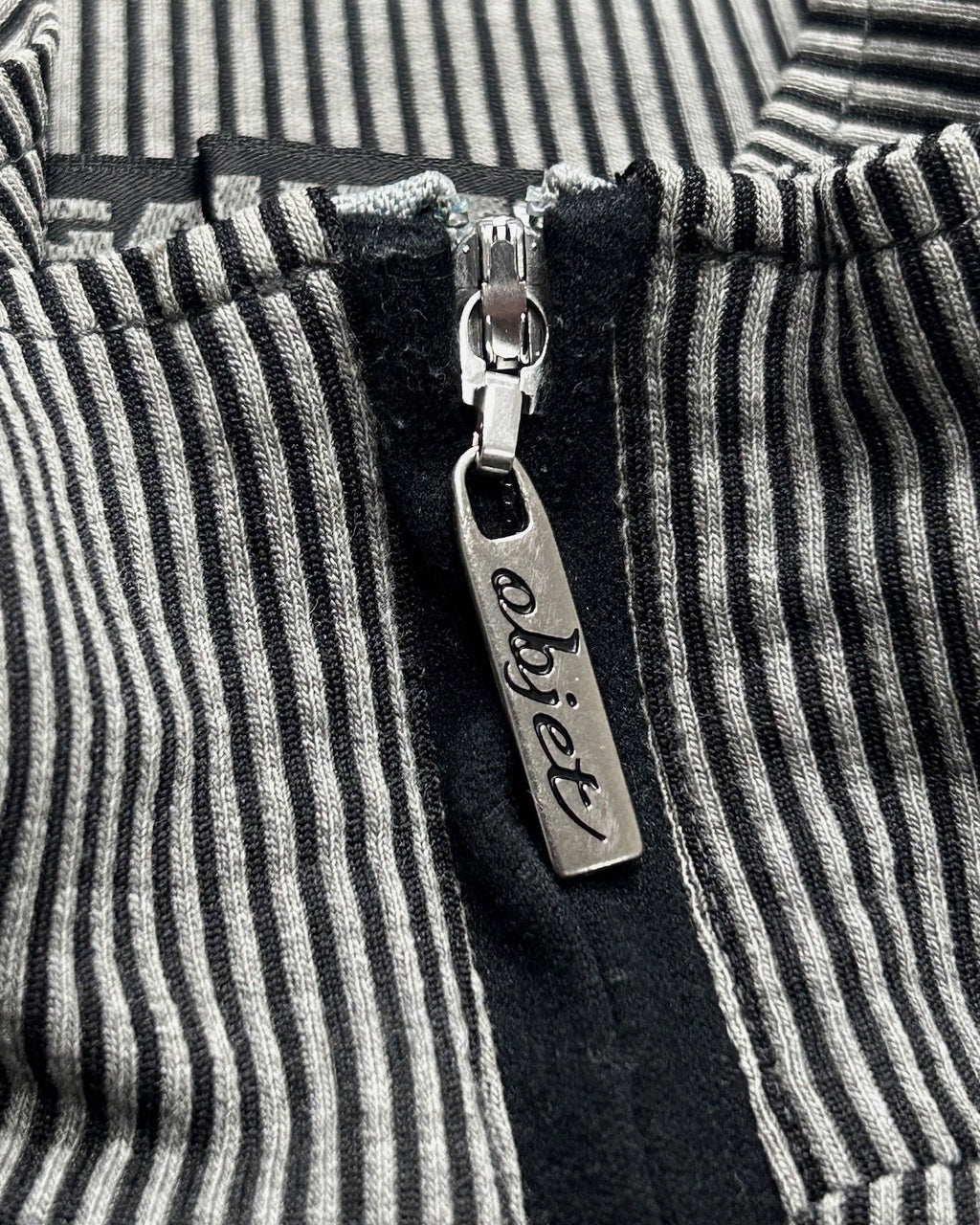 Jean Paul Gaultier Striped Half-Zip Top